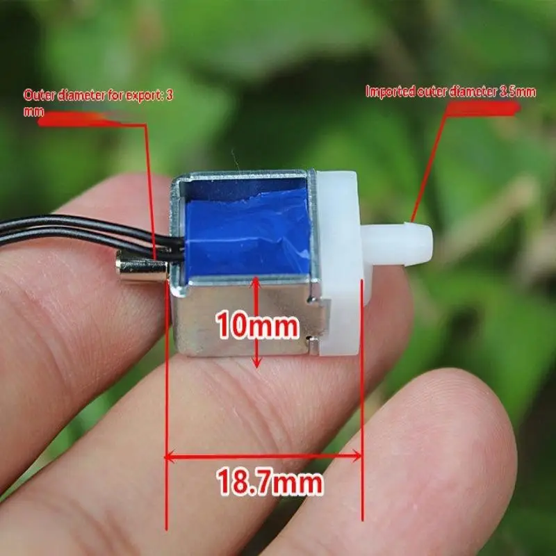 .Hot Sale-1Pc Micro Electric Solenoid Valve DC 3.7V 3-Way Mini Air Valve Air Gas Flow Control Valve DIY Pump Monitor