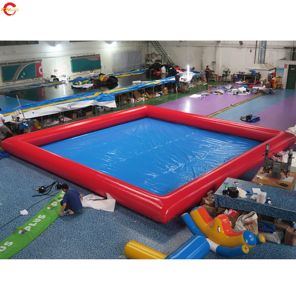 Free Door Shipping 8x6m Inflatable Swimming Pool Water Pools for Paddle Boat Playground