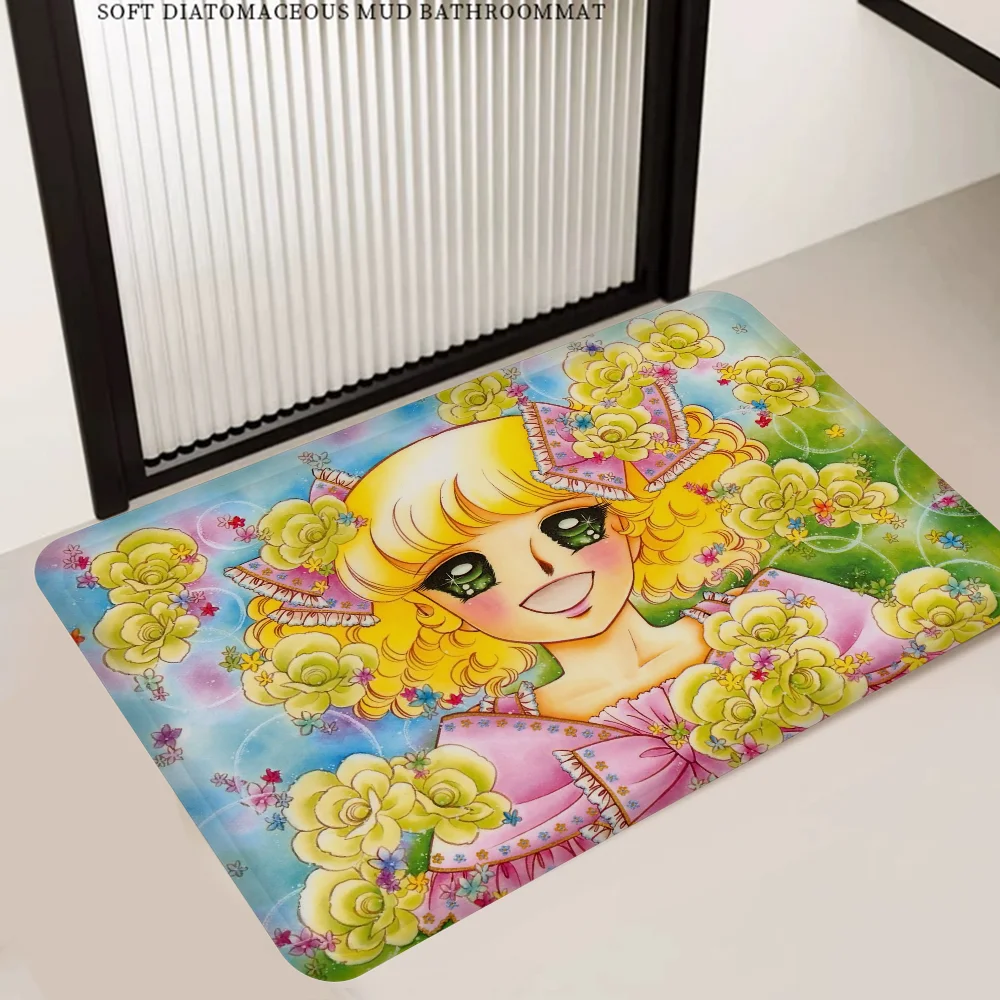 Anime Manga Candy Room Mats Washable Non-Slip Living Room Sofa Chairs Area Mat Kitchen Alfombra