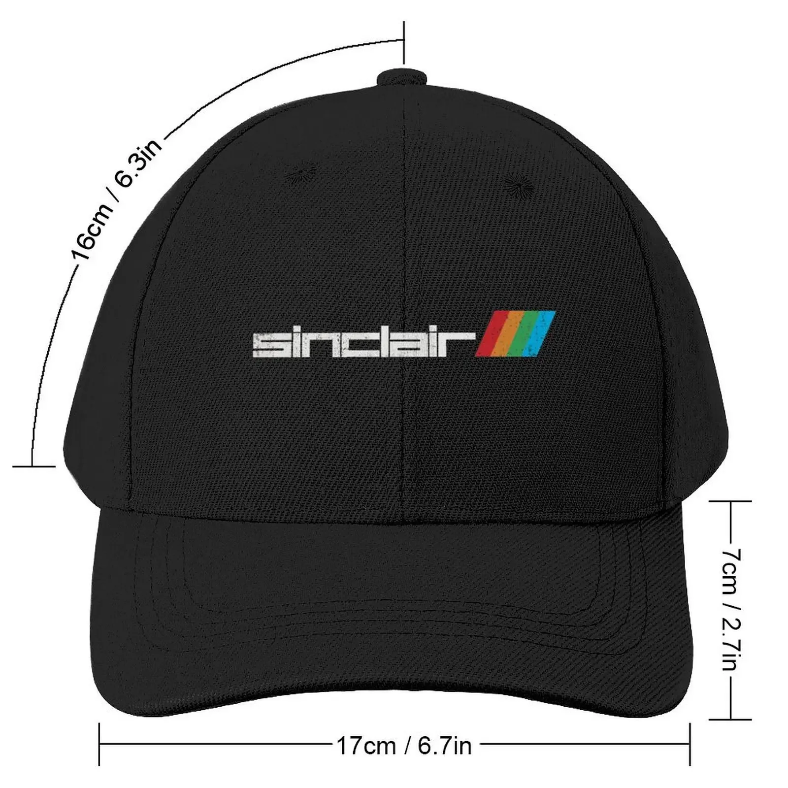 Sinclair (ZX Spectrum) Retro Video Game Company Logo with Weathered Effect Baseball Cap Sunscreen Brand Man cap Golf Men Women's