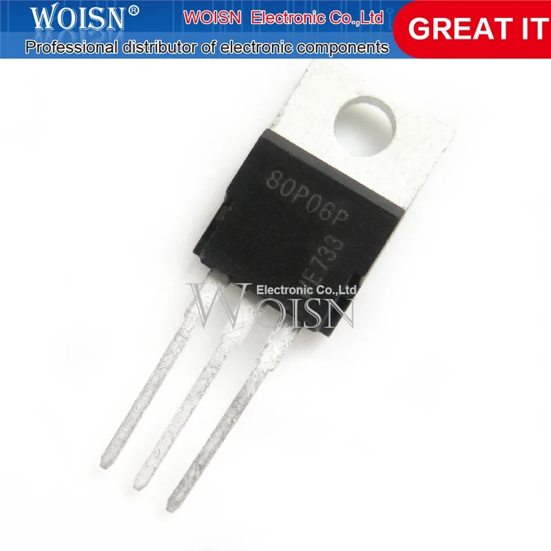 

10 шт. SPP80P06P SPP80P06P TO-220