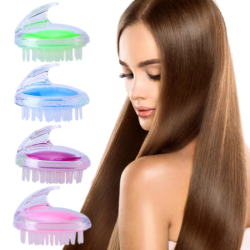 Silicone Cabeça Corpo Massageador e Shampoo Couro cabeludo Massagem Escova, Pente De Lavagem De Cabelo, Escova De Chuveiro, Bath Spa, Massagem De Emagrecimento