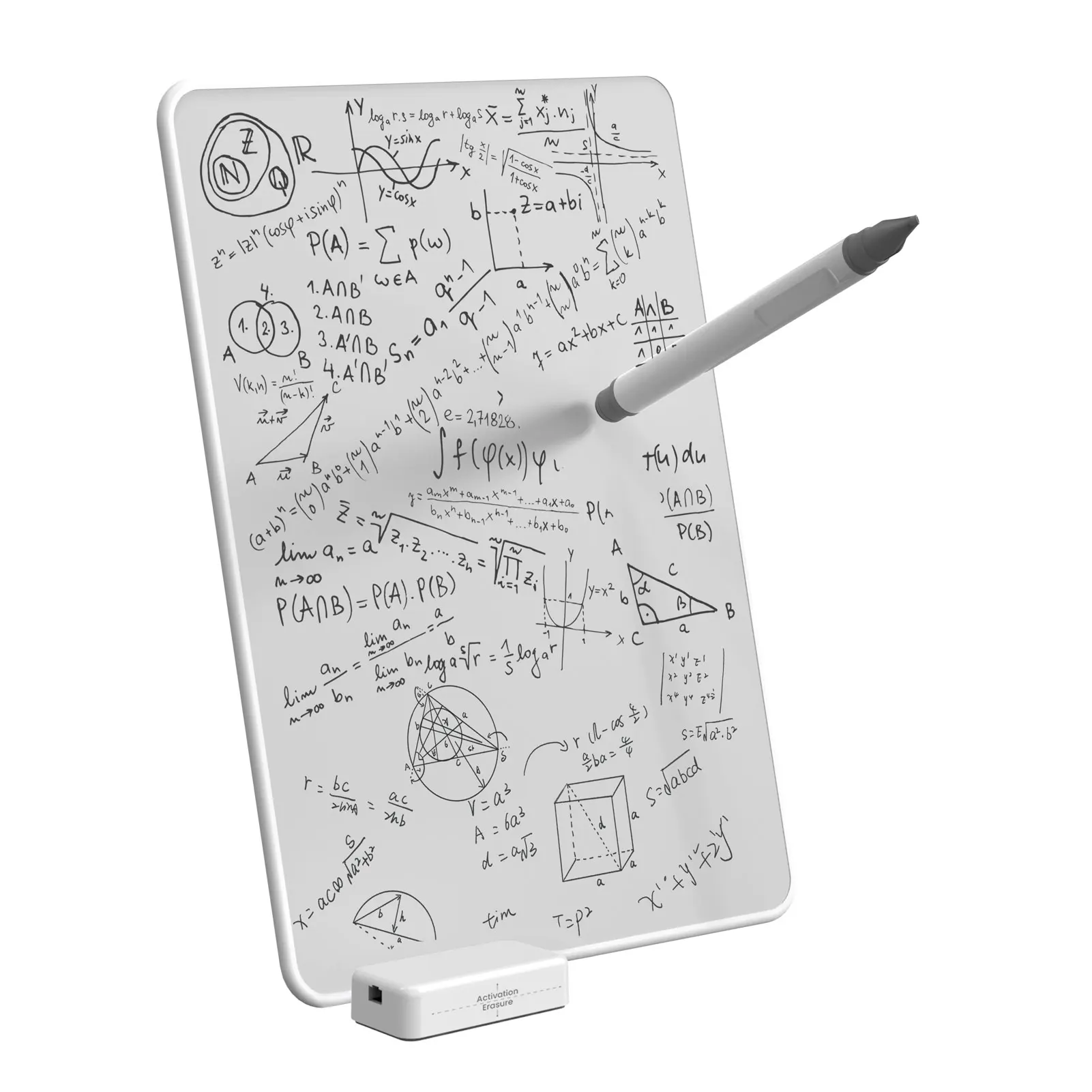 Magnetic Writing Board A5 Erasable Reusable Magnetic Drawing Board with 0.8mm Pen Tip for Kitchen Home School Office
