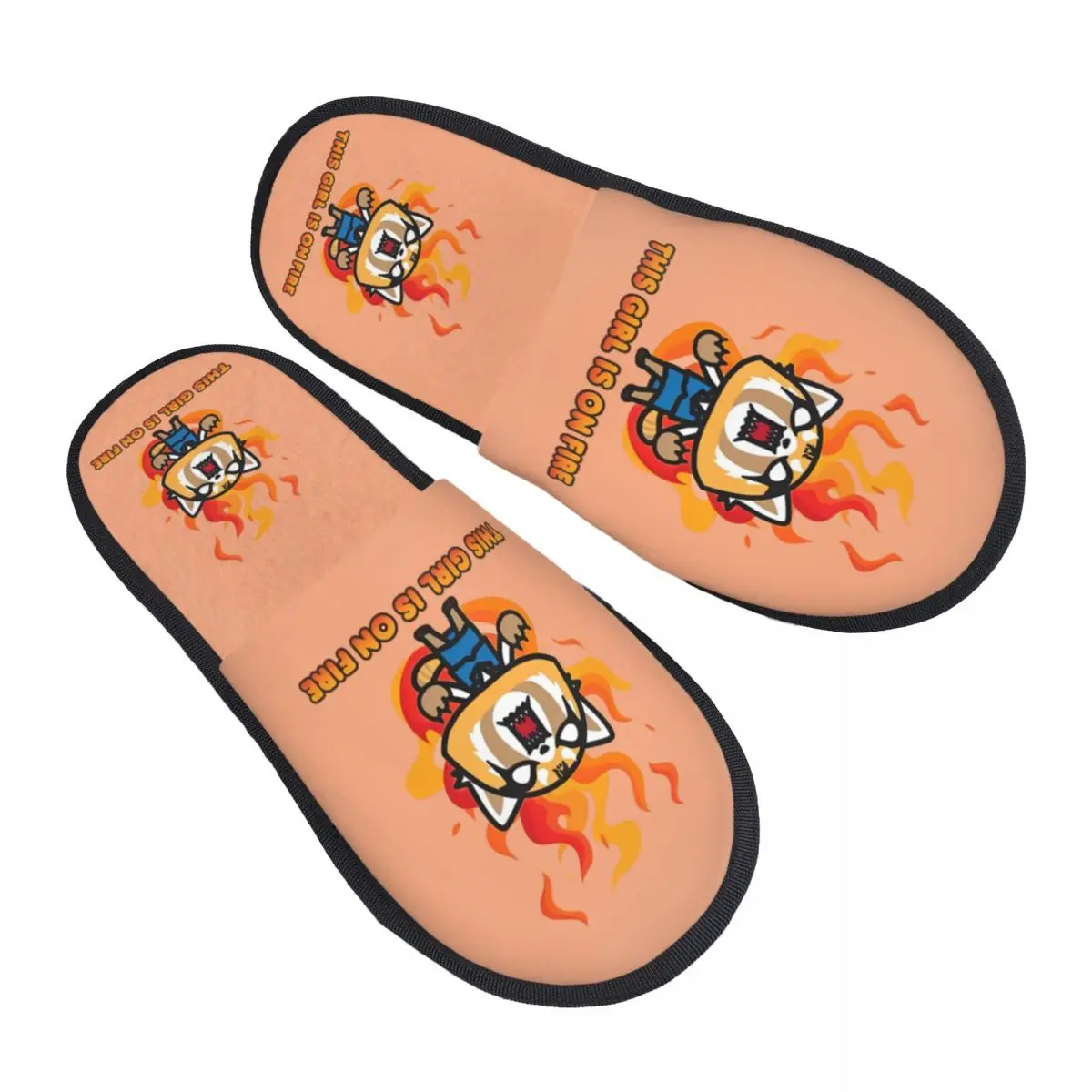 

Пользовательские агрессивные гостевые тапочки Retsuko для спальни, женские домашние тапочки с героями мультфильмов