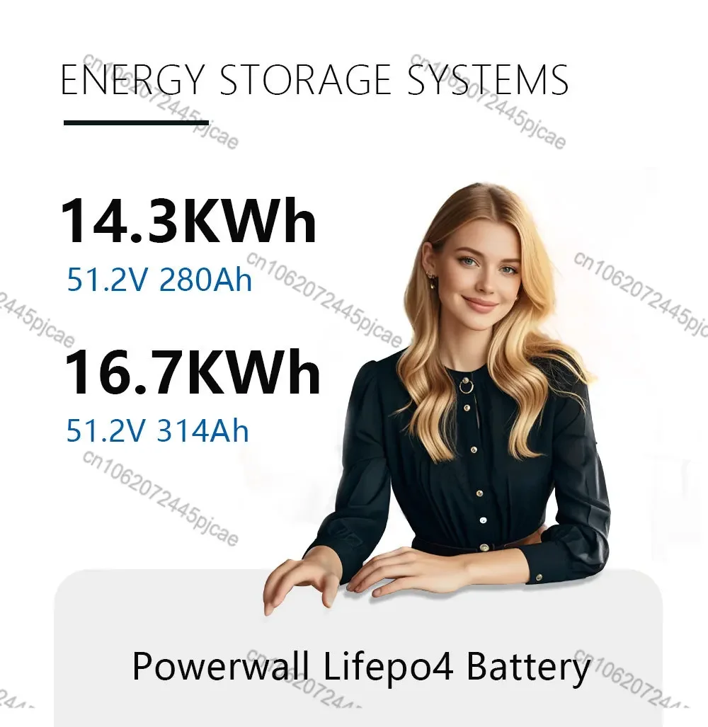 Optimize Household Electricity Stand Vertical 51.2V 15Kwh 280Ah Solar Power Bank Home Energy Storage Batteries Lifepo4 Battery