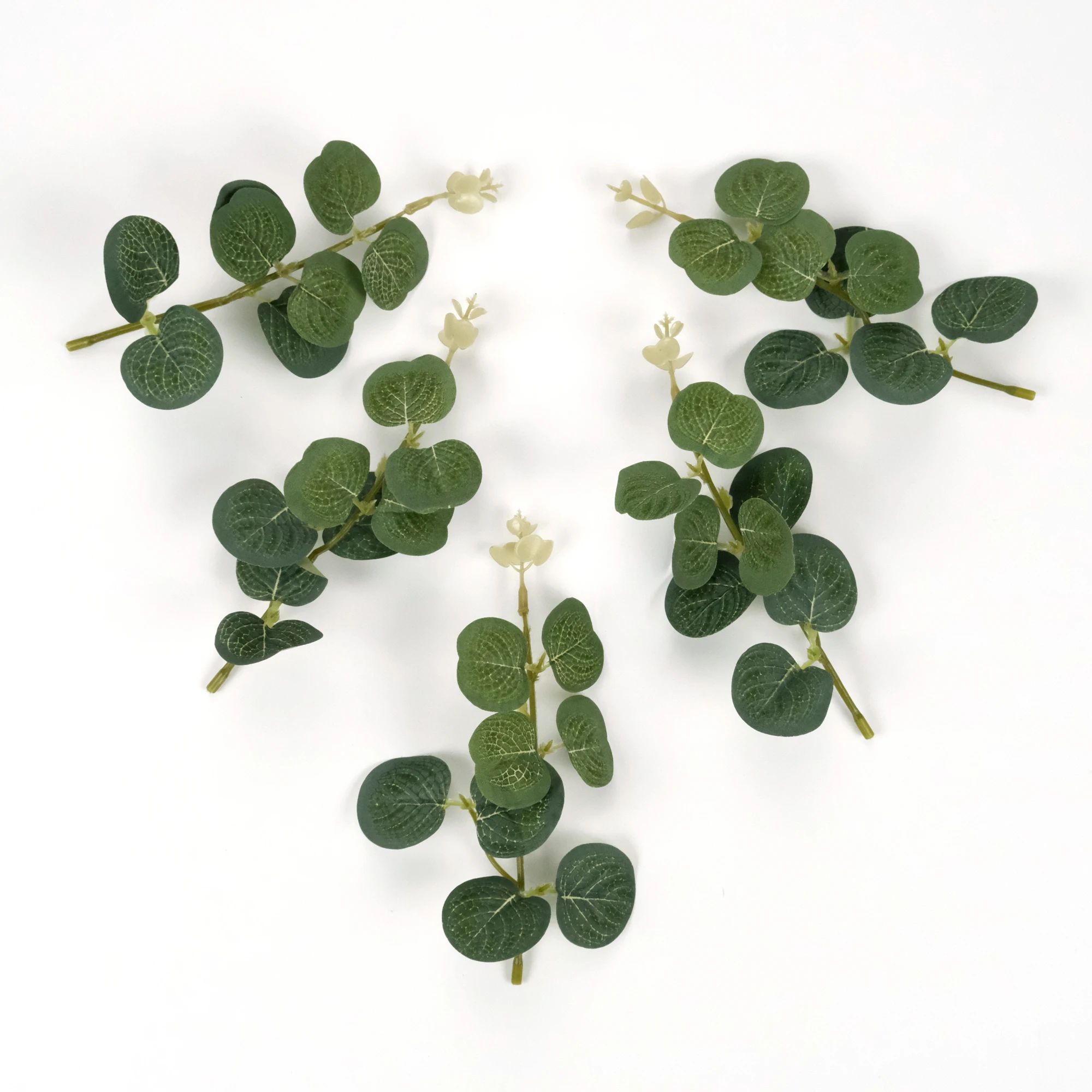 10/102PCS Artificial Eucalyptus DIY Crafts Filler Corsage Wreath Hairpin Crown Decor 6.1in Bouquet Accent Fake Greenery Plant