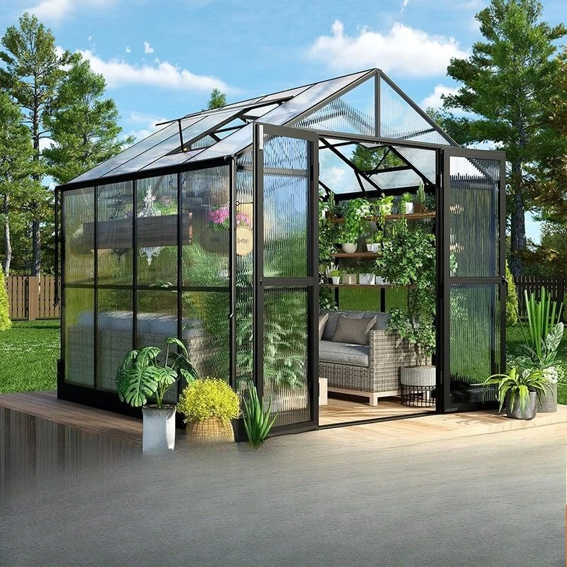2025 الدفيئة في الهواء الطلق الألومنيوم الدفيئة حديقة الزراعة الدفيئة