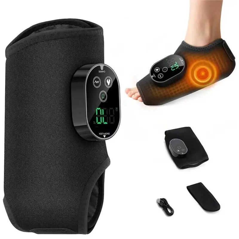 ABIT Foot Massager With Heat Compression, 6 Speeds, USB Charging Adjustable Strap