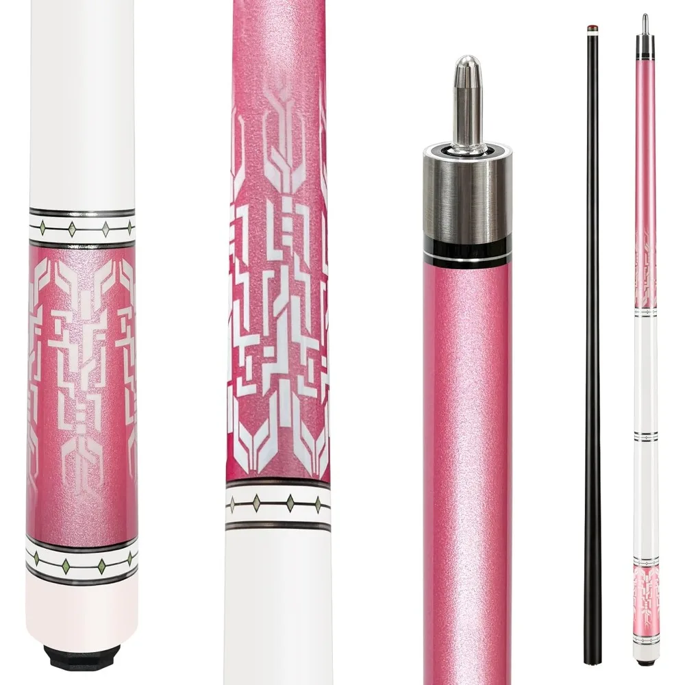 عصا حمام السباحة المصنوعة من الألياف الزجاجية الاحترافية 58 مع طرف مكون من 4 طبقات مقاس 12.7 مم وانحراف منخفض لتحسين الدقة والتحكم