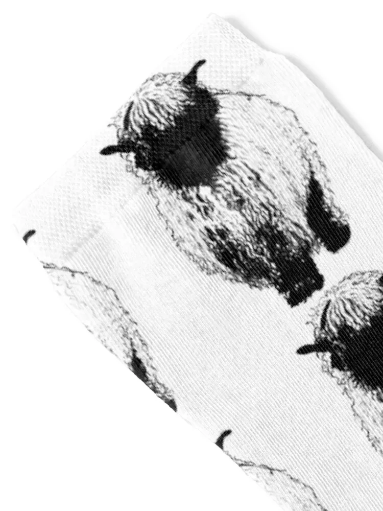 Valais Blacknose Sheep Abstract Socks