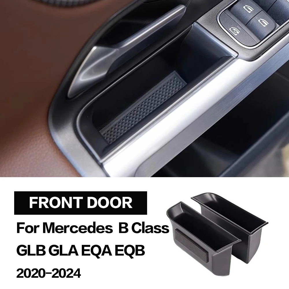 2X Car Door Storage Box Bag Handle Interior Accessory For Mercedes Benz W247 X247 H247 EQA EQB GLB B GLA Class 2020 - 2024 2023 view 4
