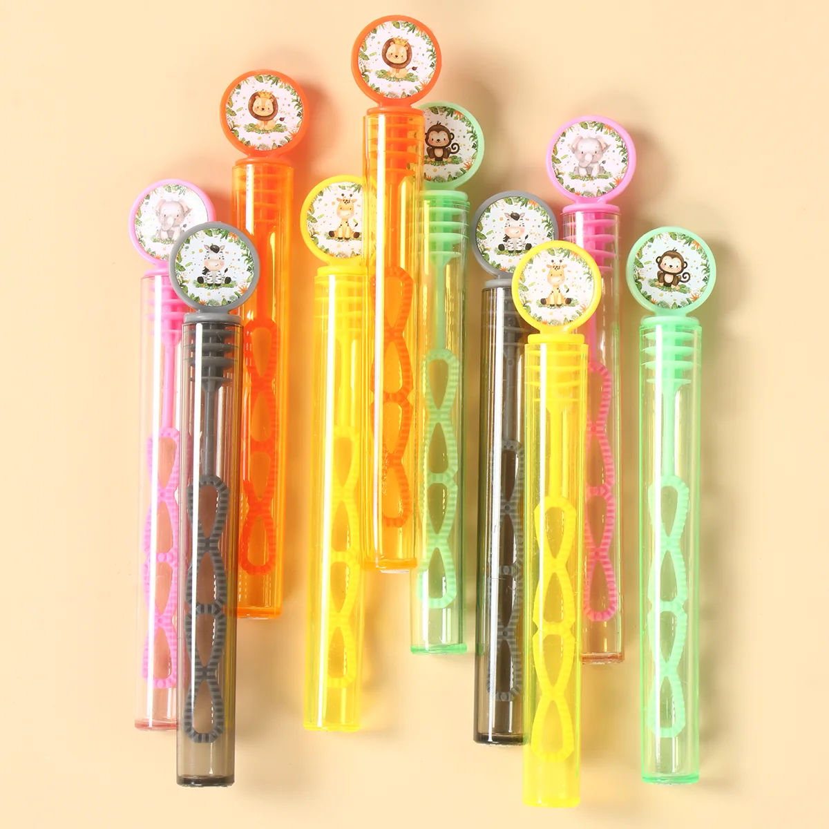 Jungle Animals Bubble Bottle Wild One Forest Safari Birthday Party Decor Kids Favors Gifts Bubble Tube Boy Baby Shower Supplies