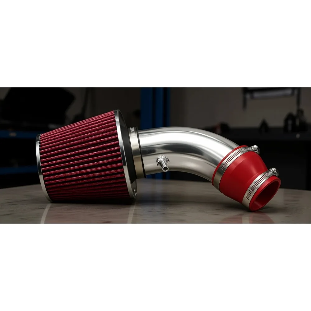 

3 Inch Cold Air Intake Kit for 2001 2009 PT Cruiser 2 4L Naturally Aspirated High Performance Red