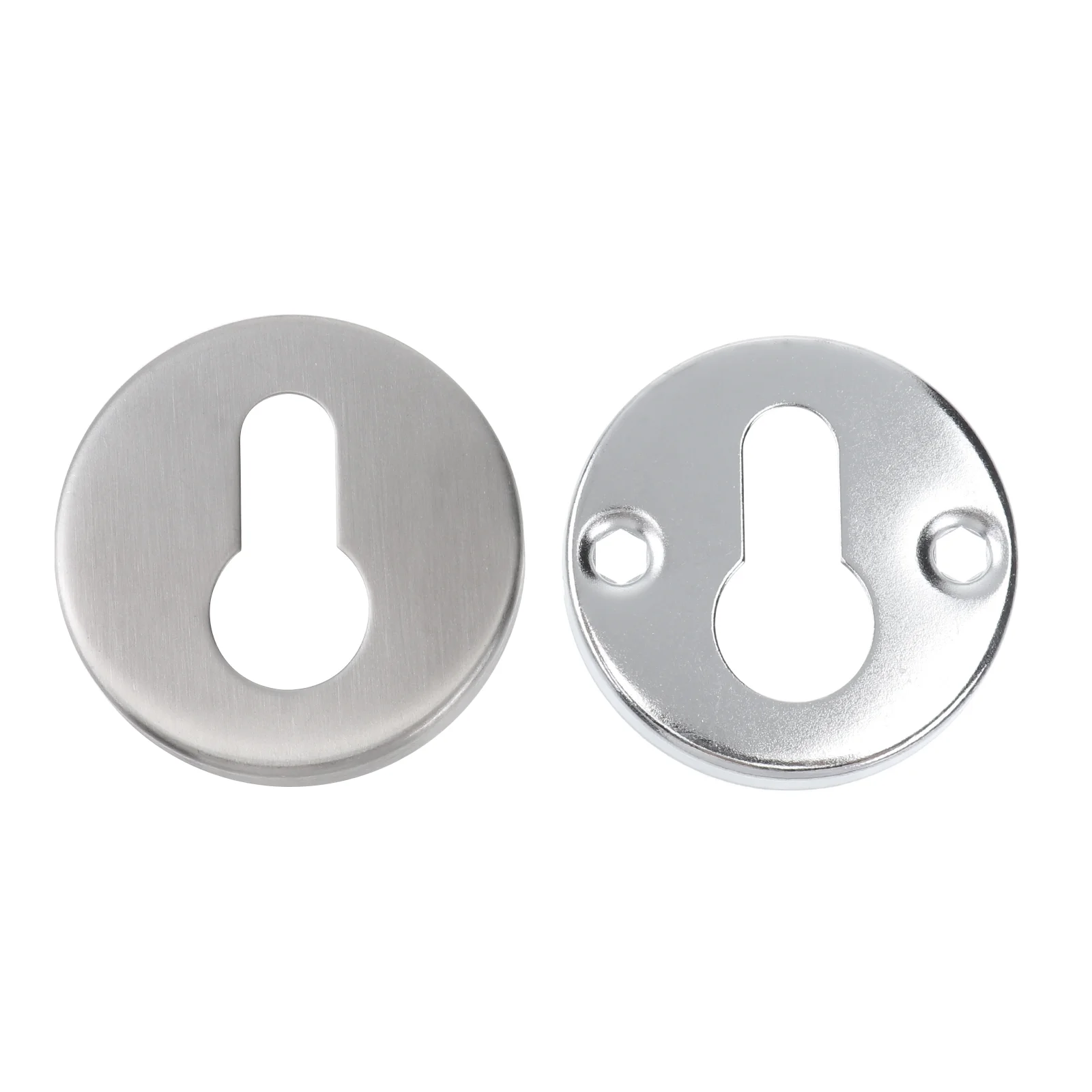 2 Sets Lock Cylinder Cover Door Supply Decorative Keyhole Gate Protection Cap Striker Galvanized Iron Accessory