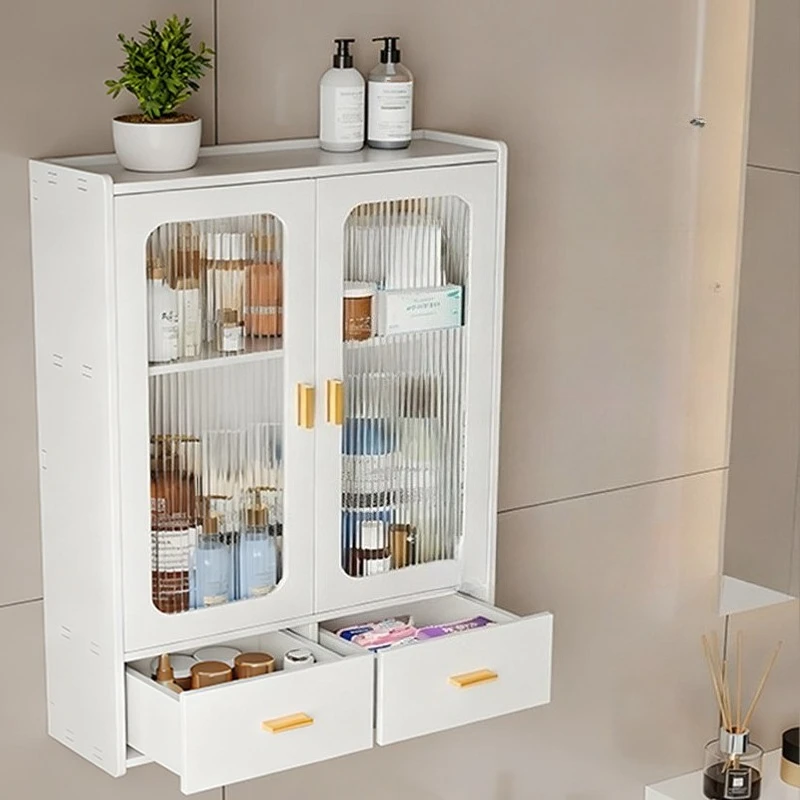 toilet top rack Bathroom cabinet no-punching multi-layer space saving Storage locker wall-mounted armario baño bathroom cabinet