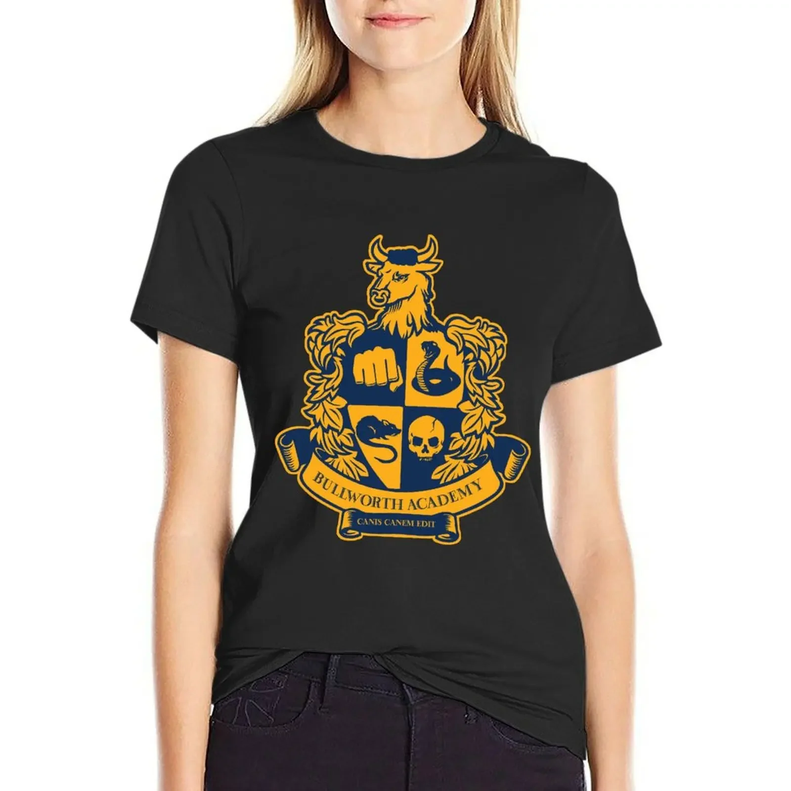 

BULLYWORTH ACADEMY BULLY T-Shirt female cute clothes heavyweights shirts graphic tees spring clothes Women 2025