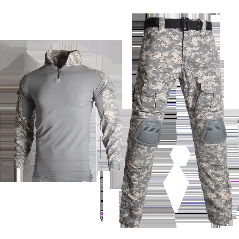 G2 Frog Suit Camo Zweiteilige taktische Kampfuniform, verschleißfest, wasserdicht, für den Außenbereich, militärisches Training, Airsoft, Jagd, Ausbildung – Detail 20