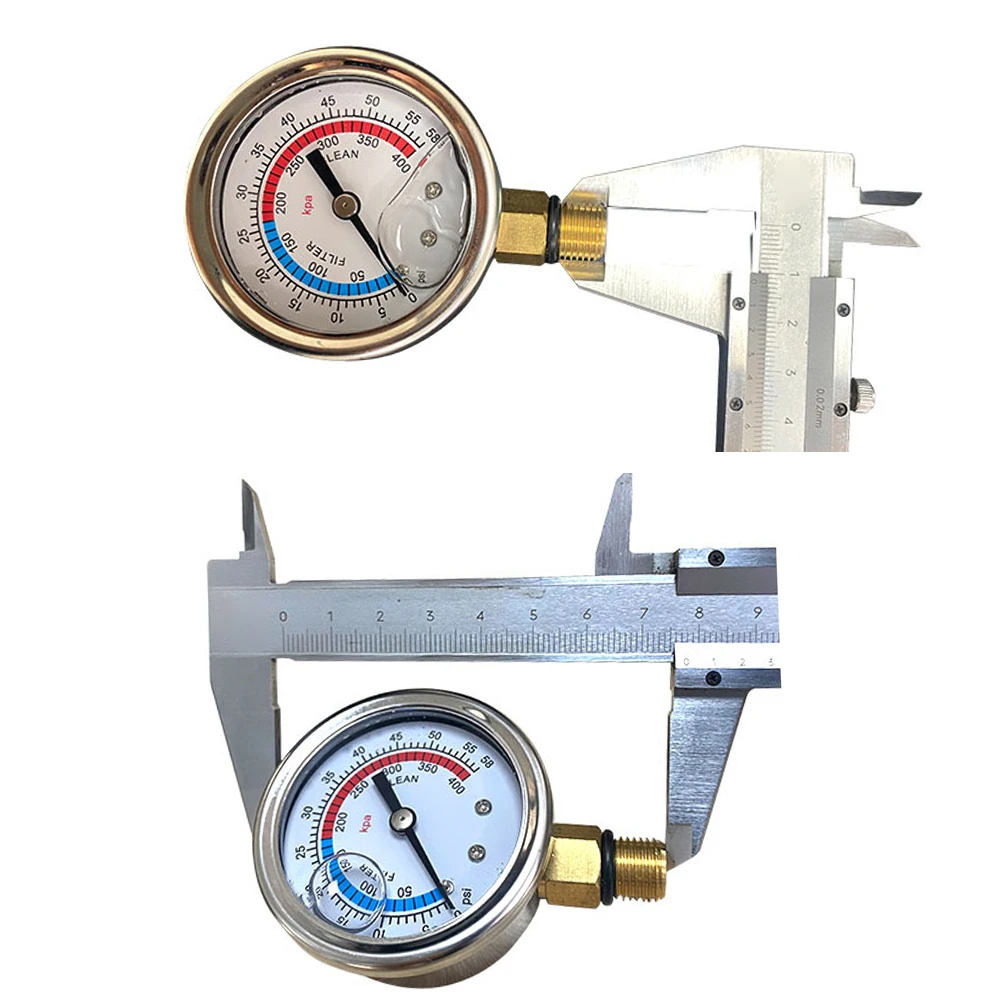 For Pool Sand Filter Pump Shockproof Pool Gauge Sand Filter Manometer Shockproof Pool Filter Gauge Accurate Reading Mechanism
