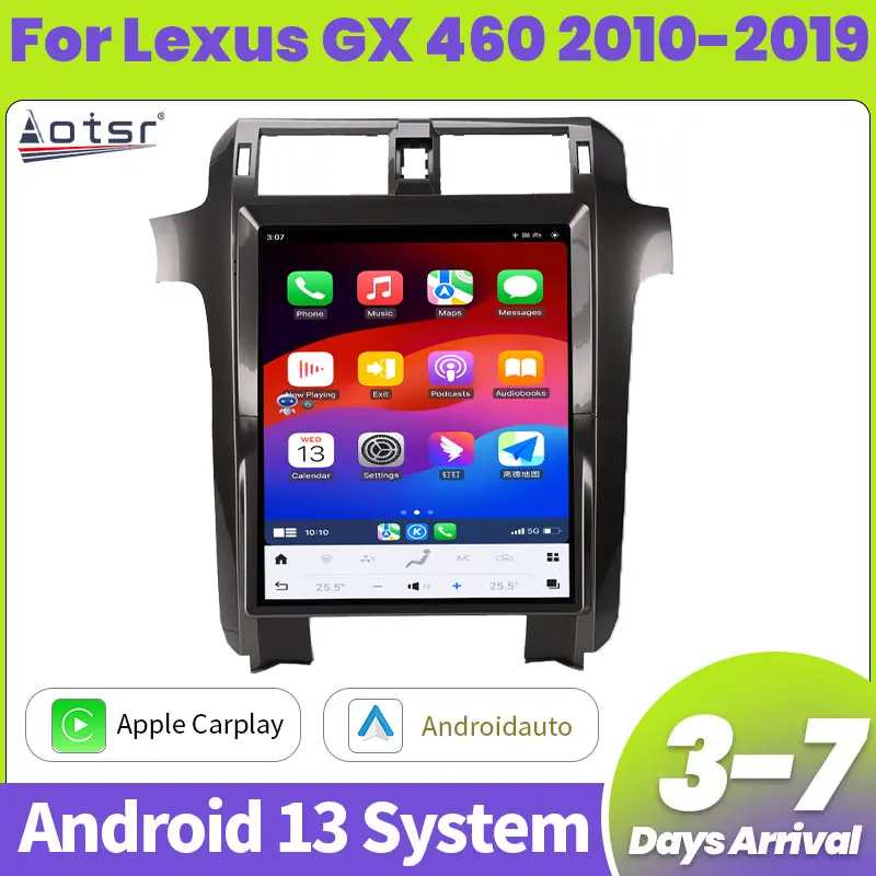 

Aotsr 15-дюймовый Android 13 4 + 128G для Lexus GX460 2010-2019, автомобильное радио, GPS-навигация, головное устройство, мультимедийный плеер, аудио стерео