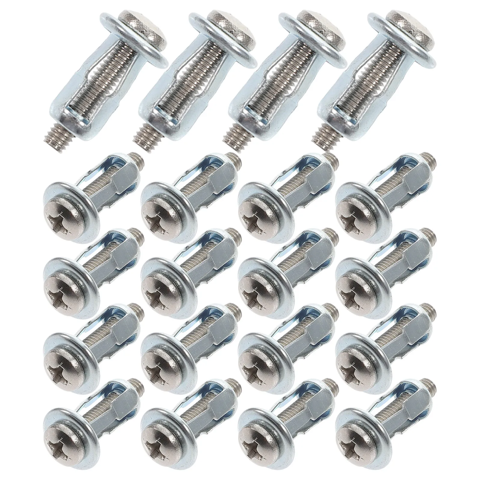 50Sets Expansion Screw Petal Nut M4x20 Petal Rivet Hollow Wall Bolt Metal Screw Drywall Anchor Heavy Duty Fixing