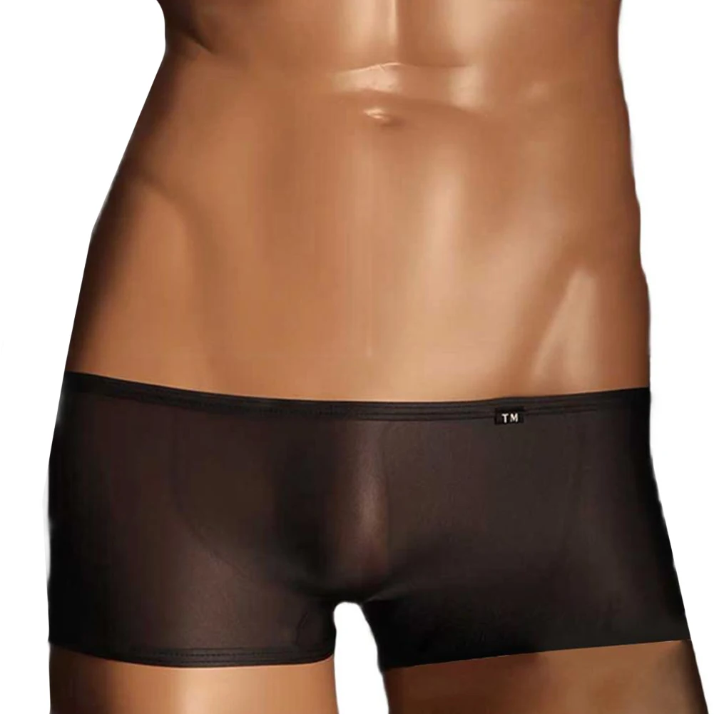 

Men's Solid Color Breathable Pouch Underwear Boxershorts Trunks Soft Nylon Fabric Comfortable Fit Classic Style
