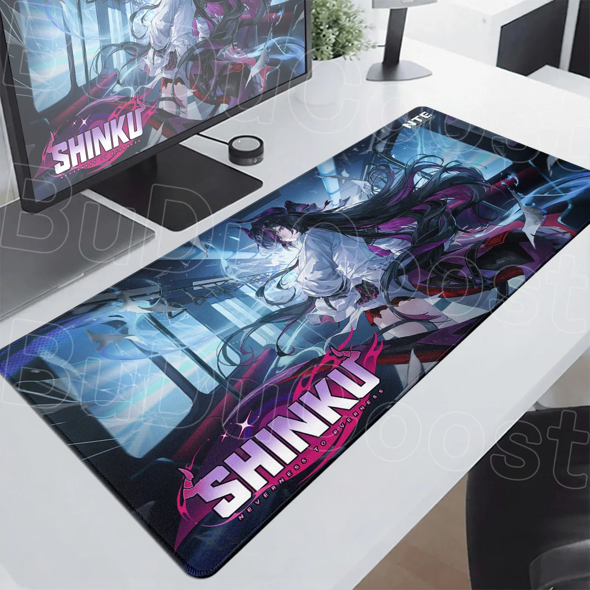 Neverness to Everness Shinku HD Mousepad Large Size Gaming Keyboard Table Mat 40x90cm Lockedge Thicken Computer Office Mouse Pad