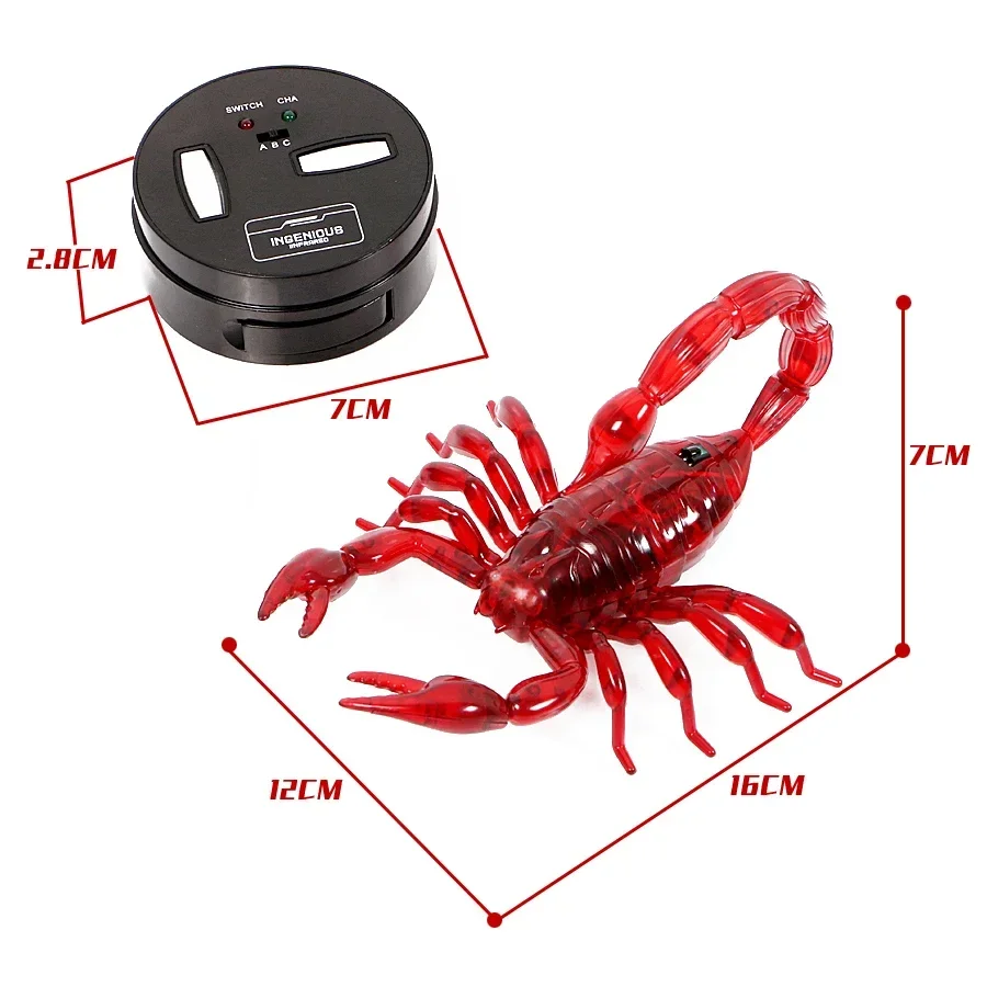 Infrared RC Scorpion Model Toy Animal Present Gift for Kids,High Simulation Animal Scorpion Infrared Remote Control Kids Toys