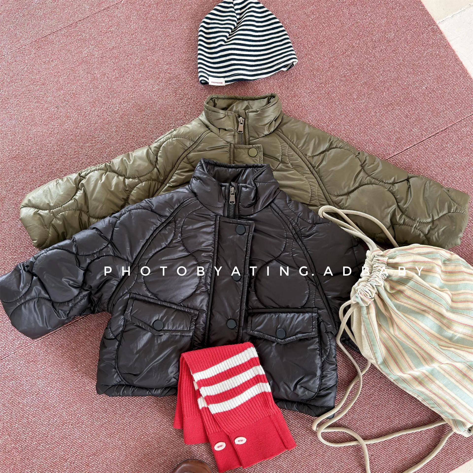 2026 Winter New Children Warm Coat Fashion Boys Girls Solid Padded Jacket Kids Plus Velvet Thick Coat Baby Fleece Clothes