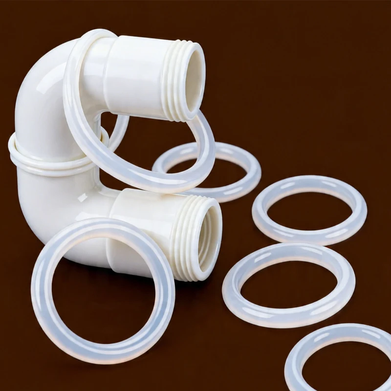 Silicone Rubber O-Ring Kit VMQ CS1.9/2/2./2.4mm Thickness OD5-40mm White Gasket Washer for Screws Plumbing