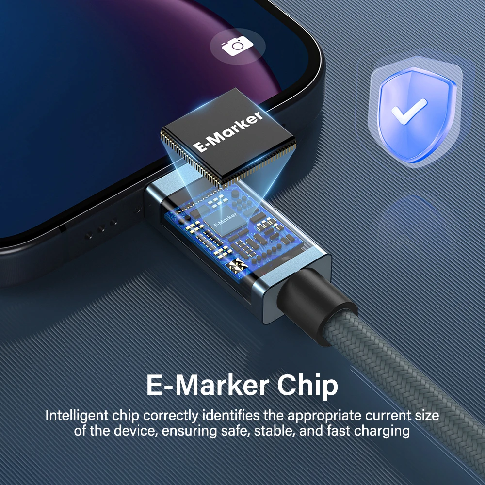 USB C Thunderbolt 4 40Gbps USB4 Cable USB Type C to C 240W Super Fast Charging Cable Thunderbolt3 for EGPU SSD iPad MacBook Air view 5