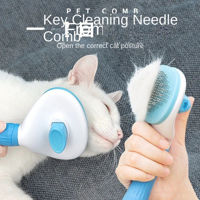 

Cat Comb To Remove Floating Hair Combing Brush Dog Hair Removal Cleaning Long Special Pet Lice Puppy Grooming Supplies Remover