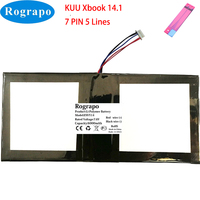 New 7.6V 6000mAh ENVY14 KUU Xbook 14.1 Notebook Laptop Battery 7 PIN 5 Wire Plug Tools