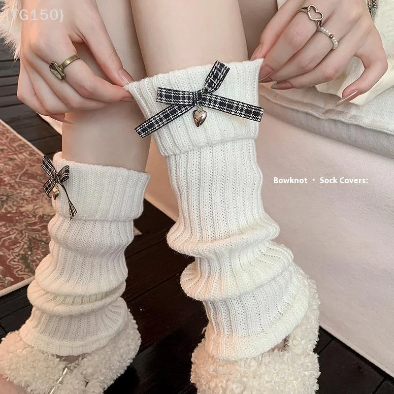 

Женские гетры в стиле Y2K Lolita — японские вязаные на крючке манжеты для ботинок и длинные носки