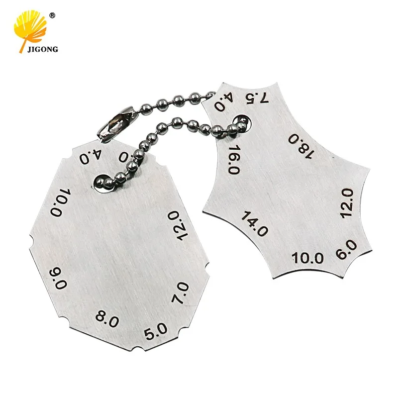 Fillet Two-Piece Gauge Right Angle Fillet Weld Simple Inspection Ruler Weld Foot Ruler
