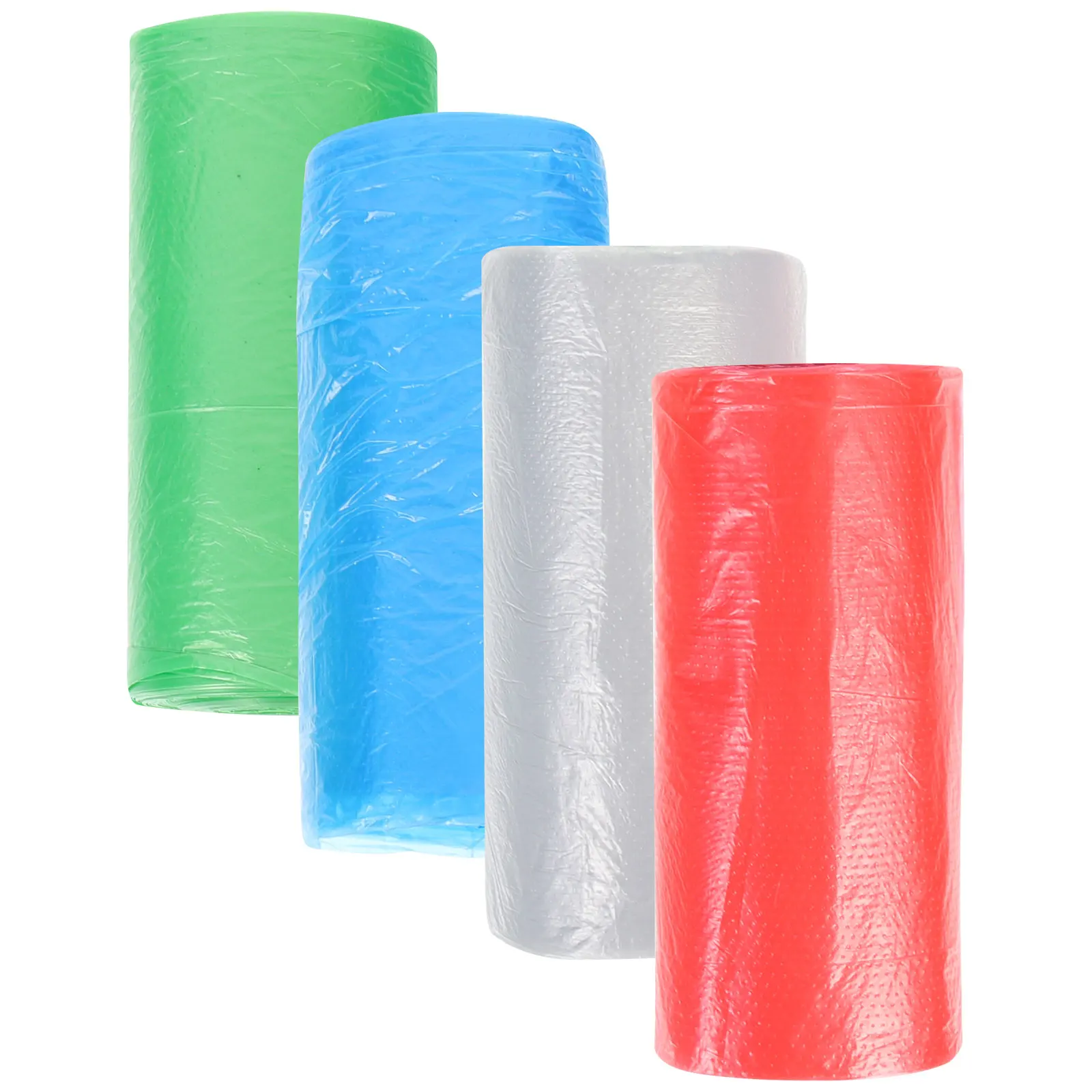

Cleaning Bags 4 Rolls Trash Garbage Recyclable Colored Household Kitchen Classification Simple Thick Plastic Portable Waste Bags