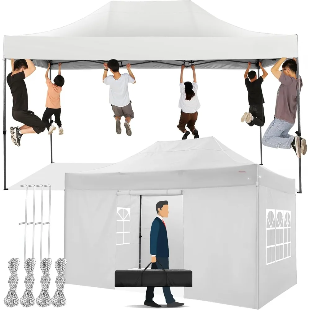 Pop up Canopy Tent Canopy with 4 Sidewalls Waterproof Heavy Duty Commercial Canopy Tent for Parties