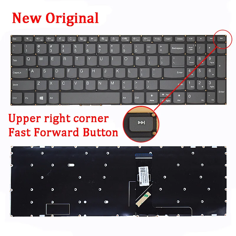 New Laptop Rreplacement Keyboard Compatible for LENOVO 320s-15AST 320s-15ISK E41-55 E41-50