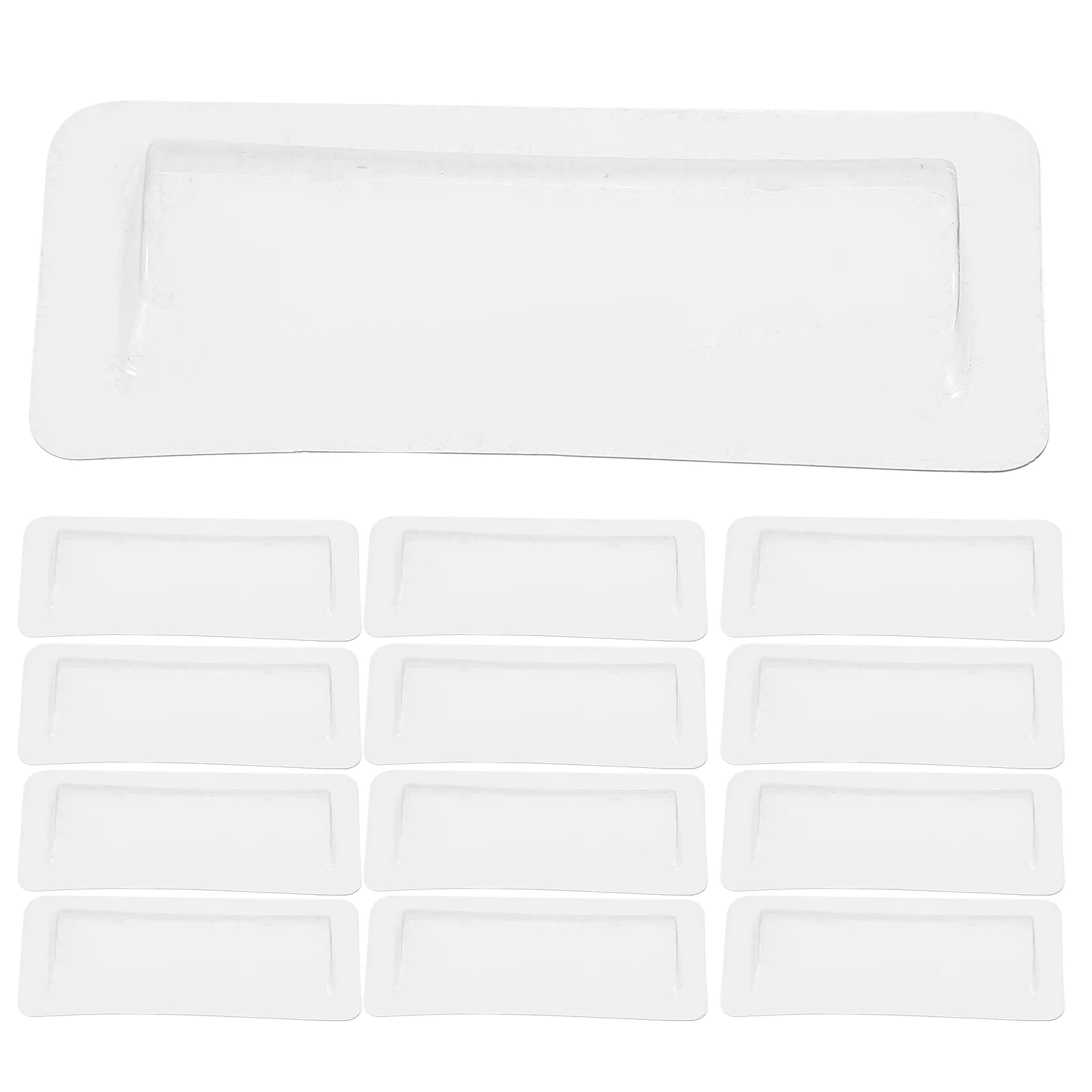 30 Pcs DIY Money Card Holder Transparent Cash Bag Plastic Dome Window 30pcs Packaged Gloss Oil Pouches Clear Lipstick