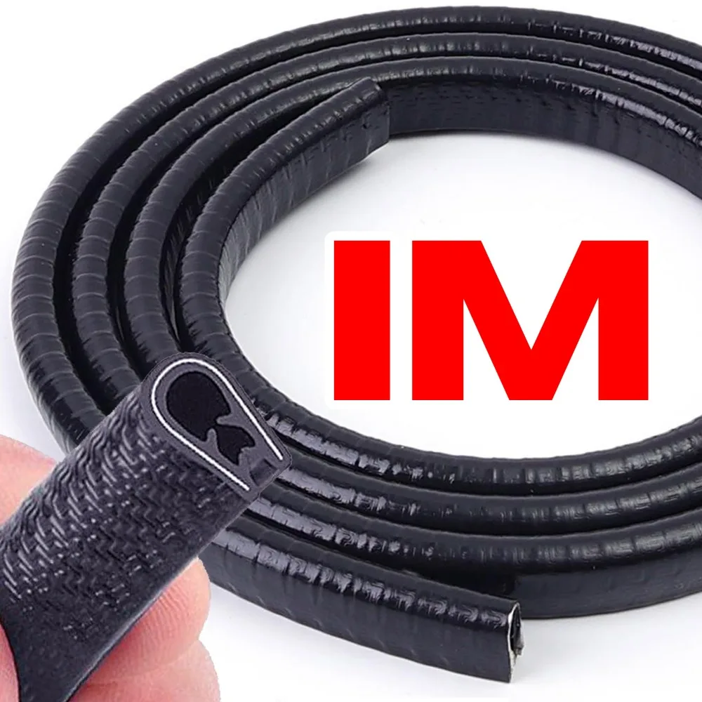 Car Door Seal Strip Universal Auto Edge Guard U-shaped Slot  Anti Scratch Protection Rubber Weatherstrip Car Styling Accessories