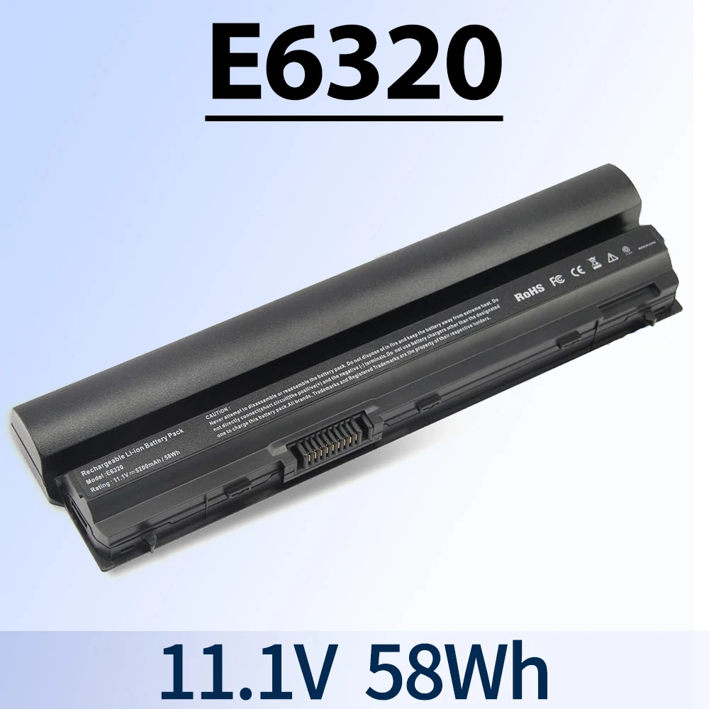Laptop Battery for Dell Latitude E6320 E6330 E6430S E6220 E6230 E6120 Series, Compatible p n FRR0G UJ499 TPHRG KJ321 Y61CV