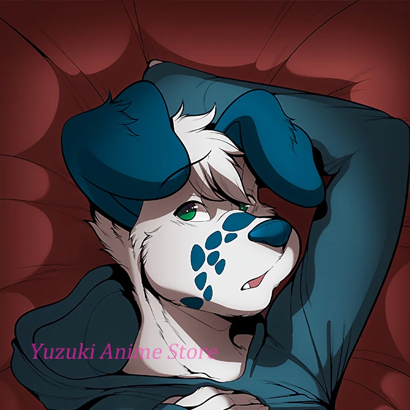 Anime Hugging Dakimakura sea salt Dog Body Pillowcase Life-Size Double-Sided Print Pillow Cover