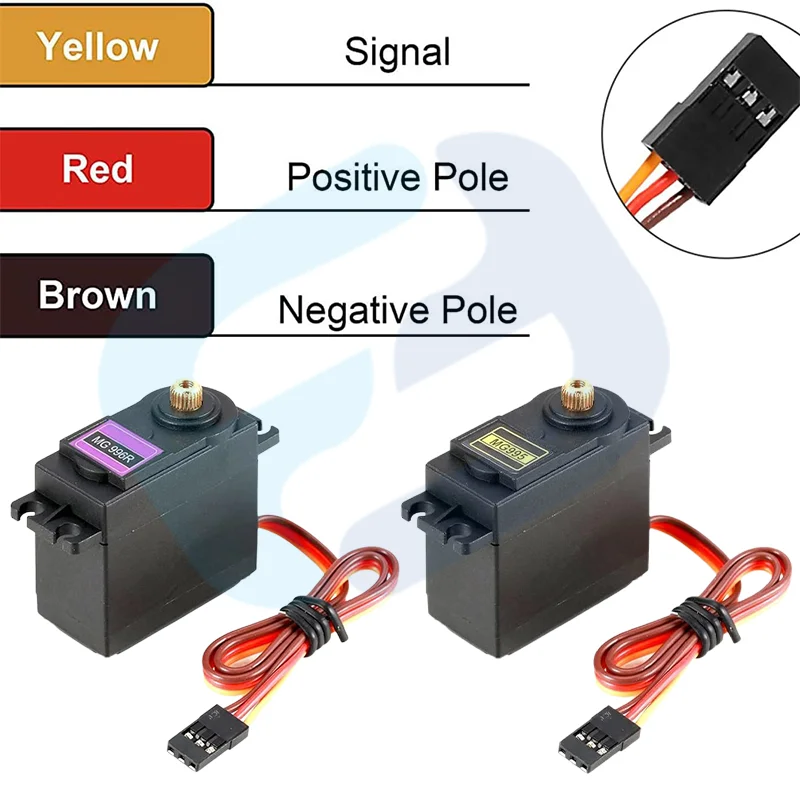 Serwomechanizm cyfrowy MG995 MG996R MG996 serwo metalowe koło zębate do modelu łodzi helikoptera dla Arduino UNO diy