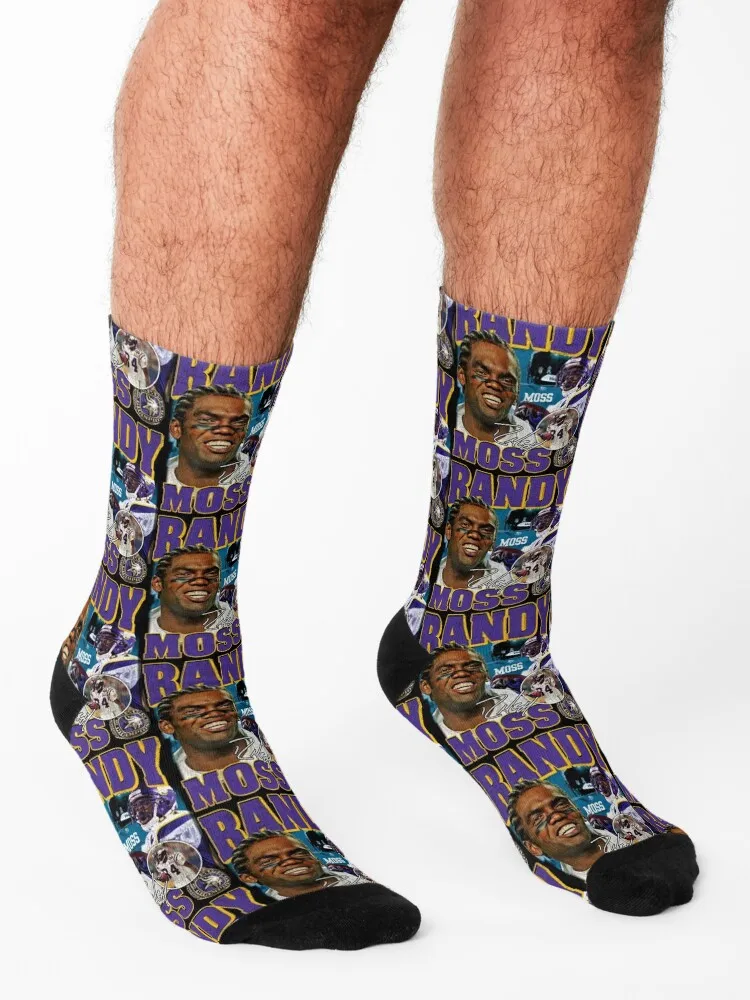 Randy Moss Straight Cash Homie Calcetines ideas de regalos de San Valentín Toe deportes Calcetines masculinos Mujer