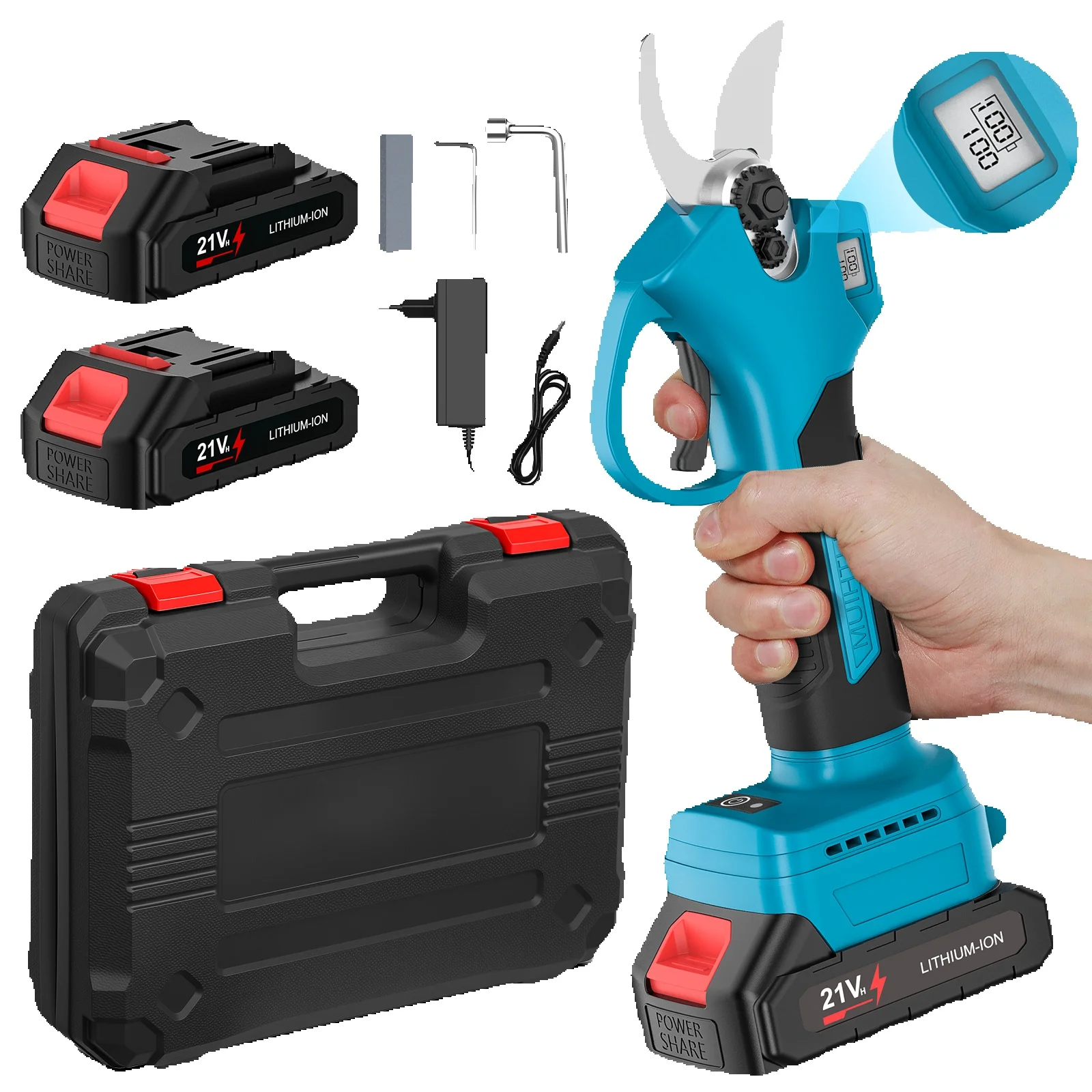 Bürstenlose Elektrische Gartenschere 25mm Schnittweite Elektrische Astschere Garten-Elektrowerkzeuge für Makita 20V Akku