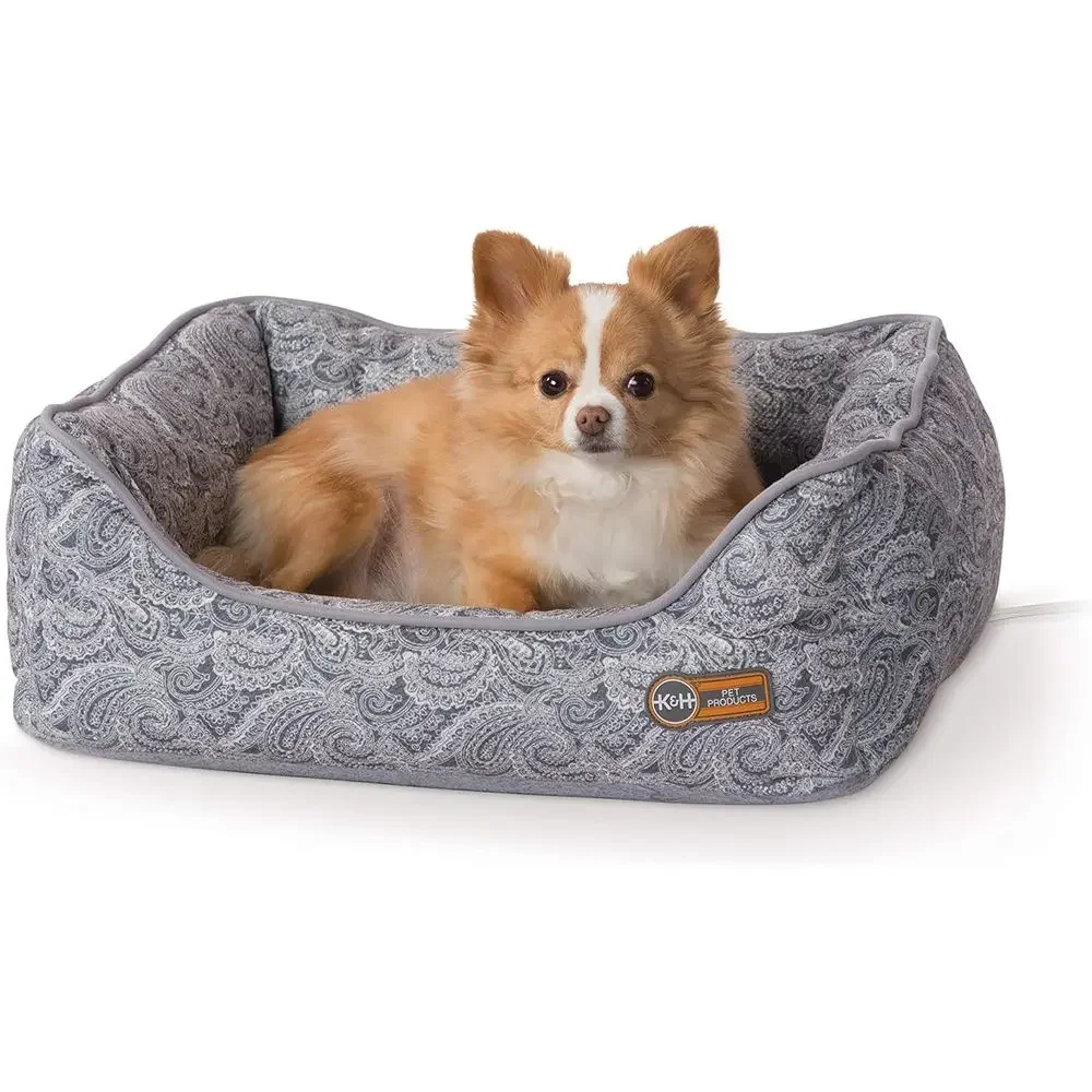 

Heated Orthopedic Dog Bed, Gray, Small Size, 17 x 20