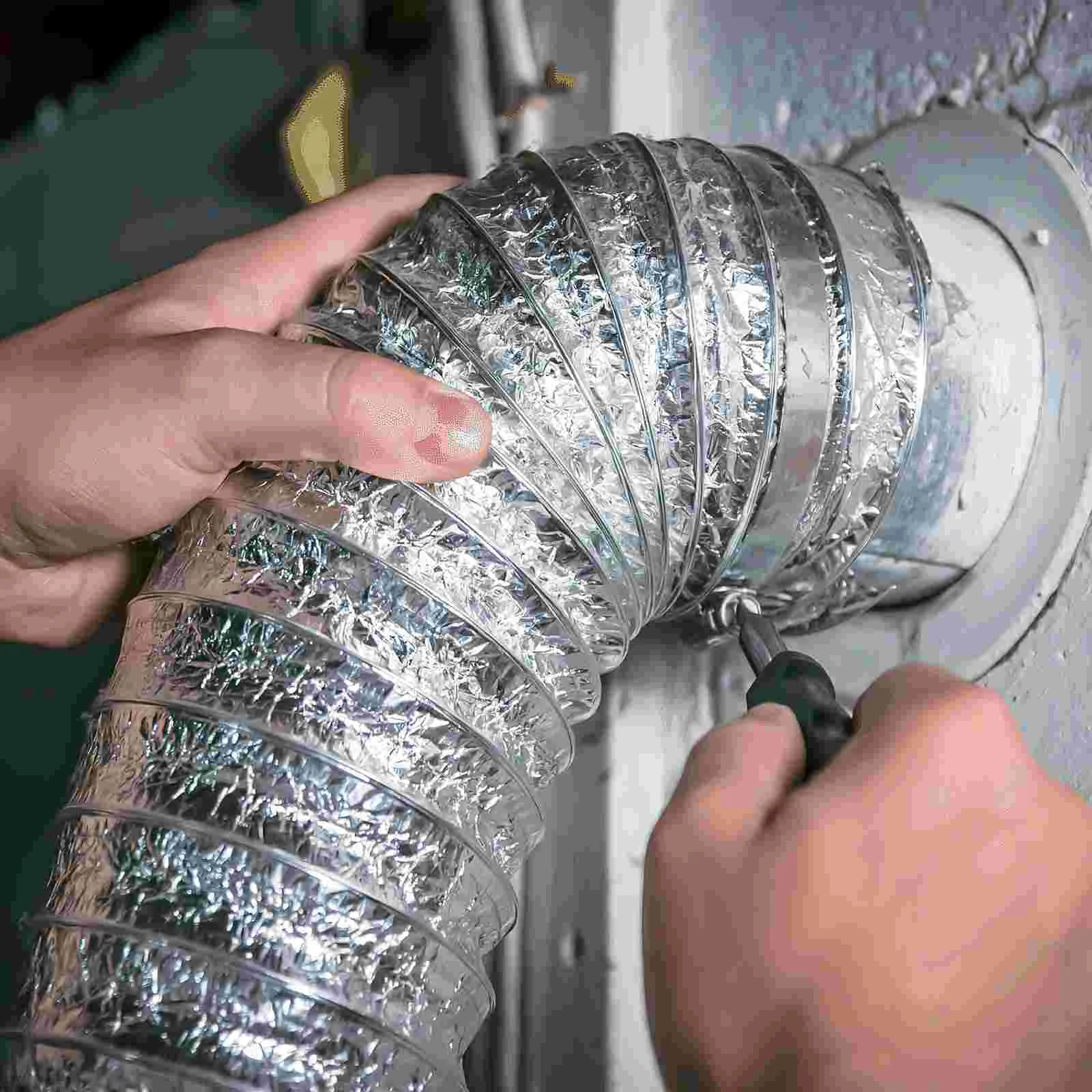 Aluminum Foil Dryer Vent Hose Thicken Flexible Duct Exhaust Pipe For Kitchen Heating Cooling Ventilation Exhaust Duct Hose