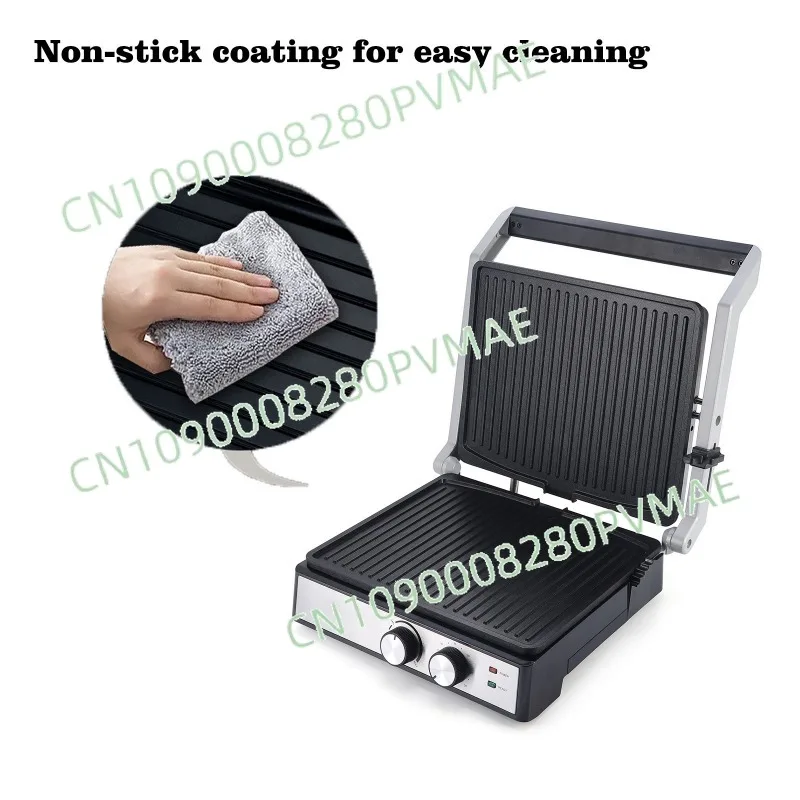 Electric Breakfast Grill - Double-Sided Heating Multifunctional Barbecue Maker (Sausage/Steak)