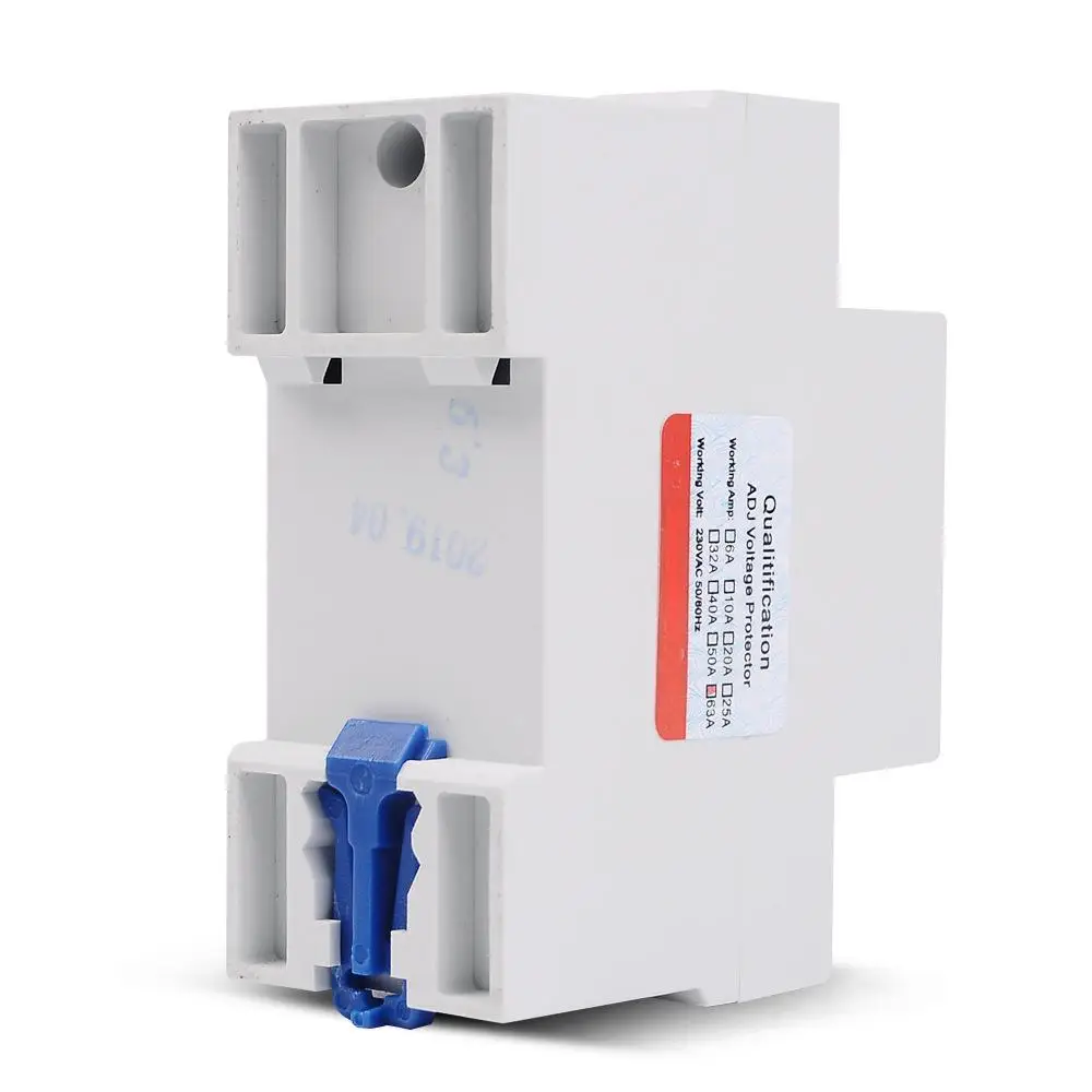 SVP-916 Automatic Adjustable Voltage Relay Over Under Voltage Protection 40A 63A 80A ​Limit Current Dual Display Surge Protector