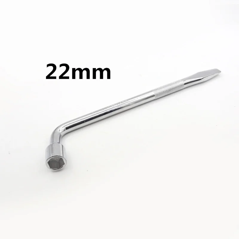 17/19/21/22/24mm L Type Car Truck Tire Wheel Lug Nut Wrench Hex Key Socket Spanner Tool Car Tyre Removal Tool Socket Spanner