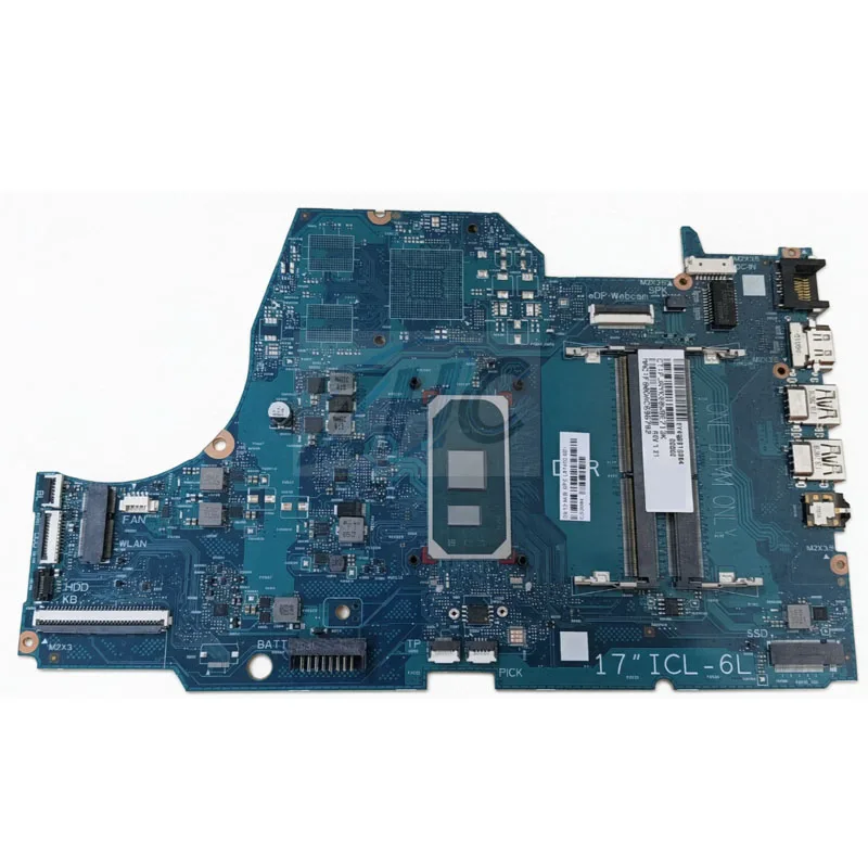 Laptop Motherboard 6050A3168901-MB-A02 A2 For HP 17-BY with CPU I3-1005G1 I5-1035G1 I7-1065G7 UMA Or Discrete GPU 100% Tested